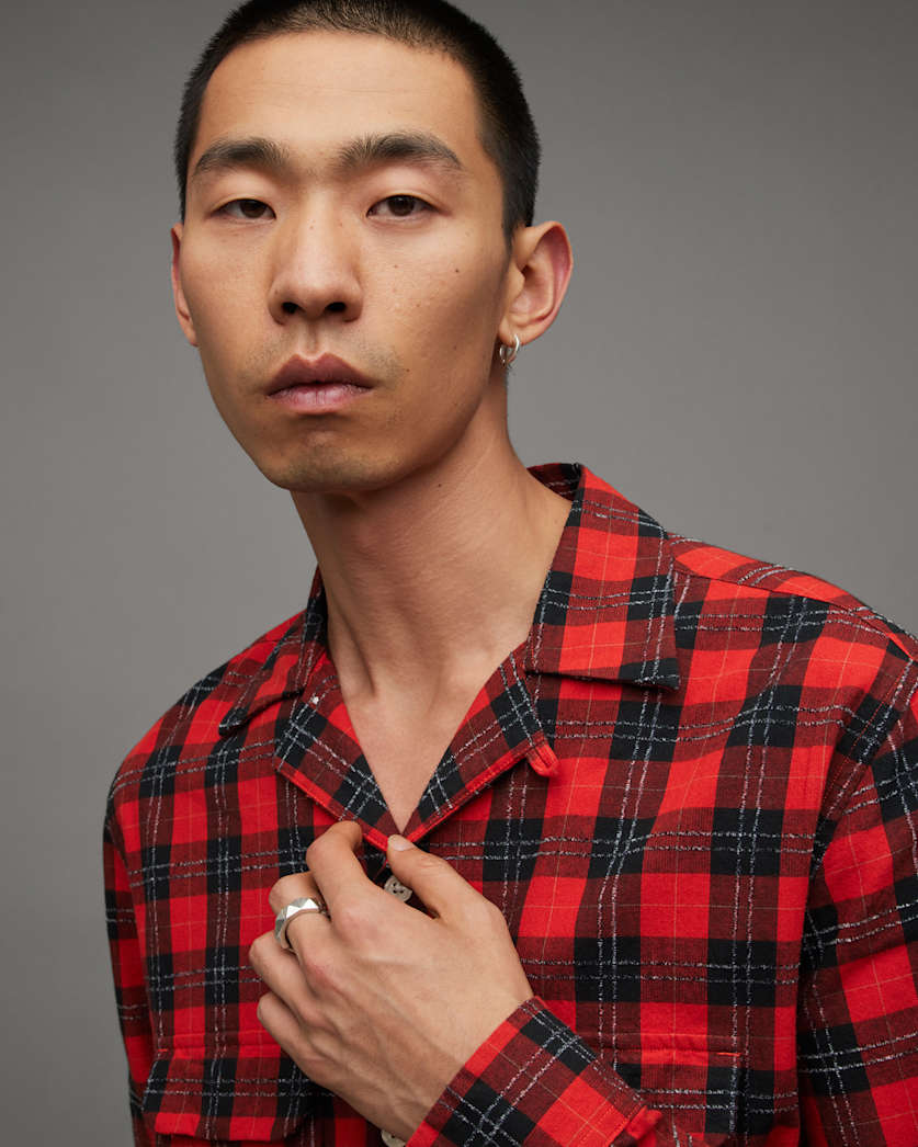 Duane Checked Long Sleeve Relaxed Shirt