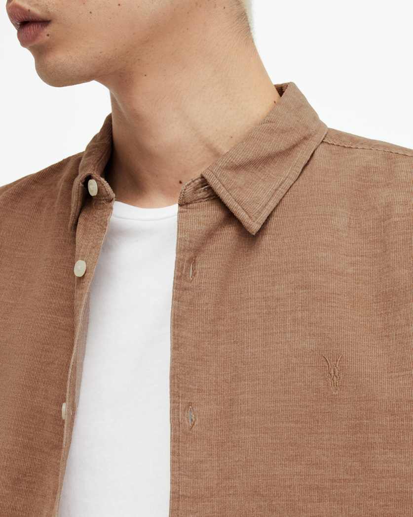 Lorella Corduroy Ramskull Slim Fit Shirt