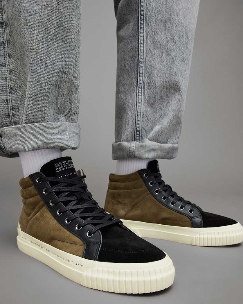 Maverick Leather High Top Trainers