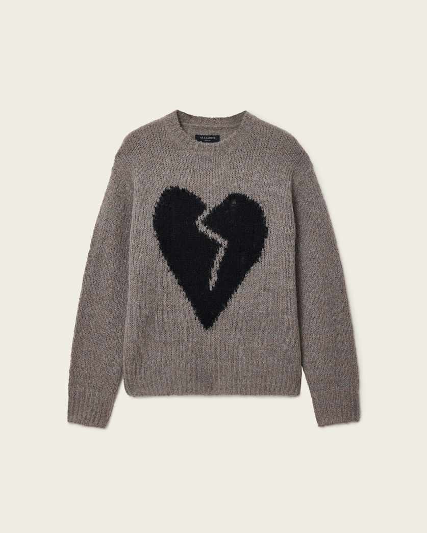 Luv Heart Oversized Knitted Jumper