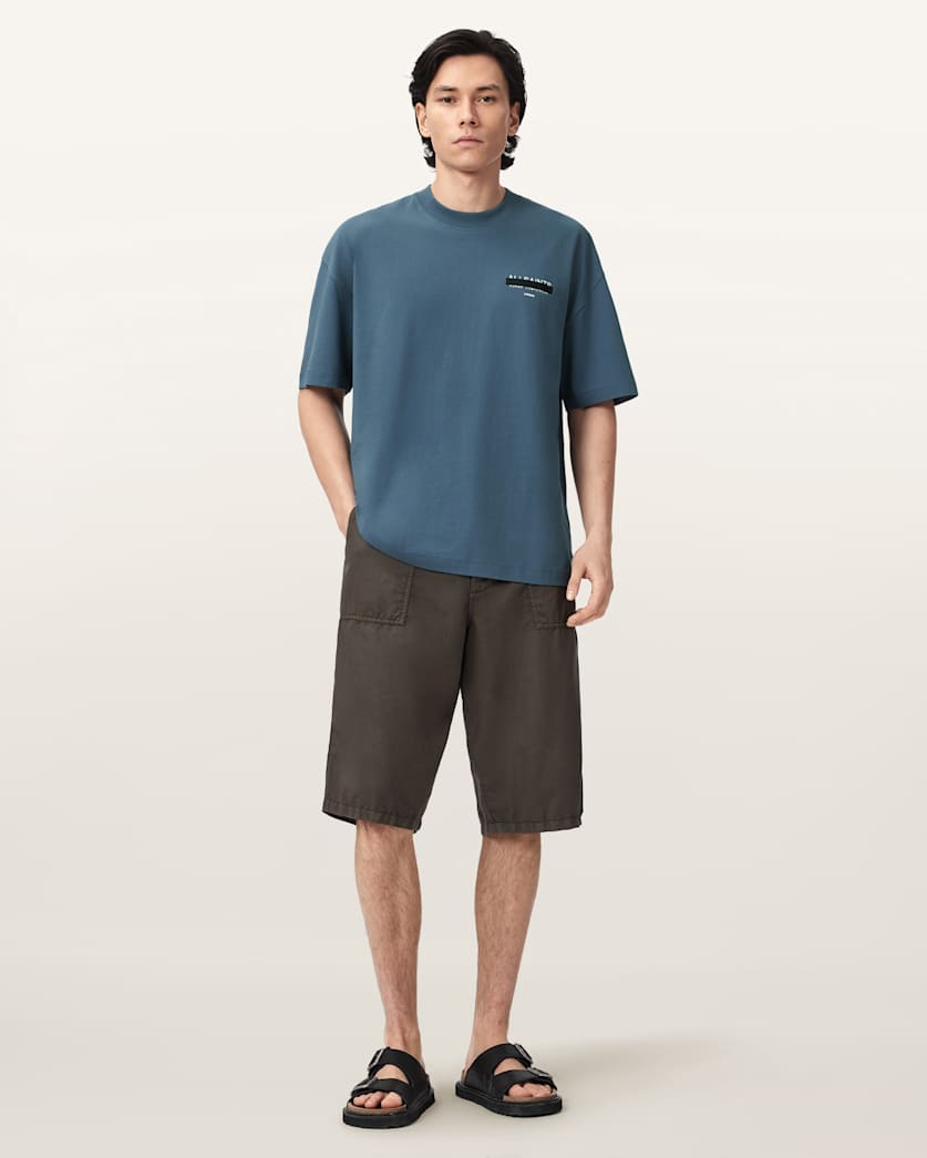 Redact Oversized Embroidered Logo T-Shirt