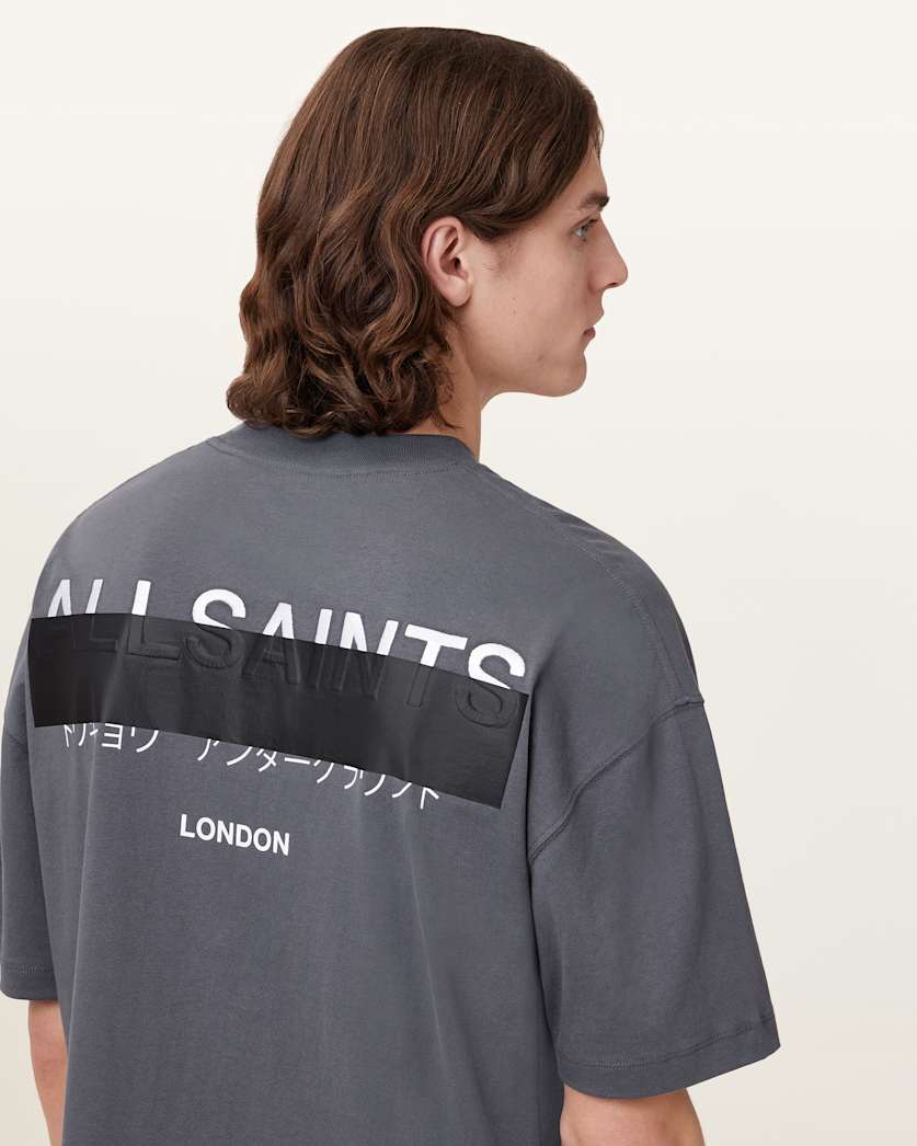 Redact Oversized Embroidered Logo T-Shirt
