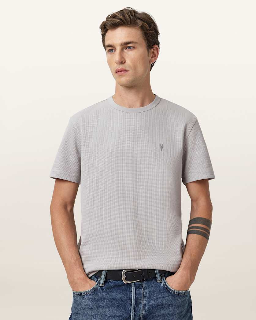 Ellis Waffle Texture Crew Neck T-Shirt