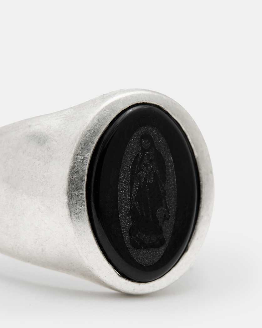 Saint Sterling Silver Stone Ring