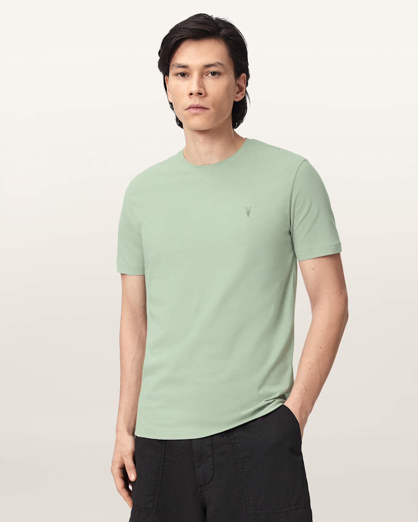 Brace Brushed Cotton Crew Neck T-Shirt