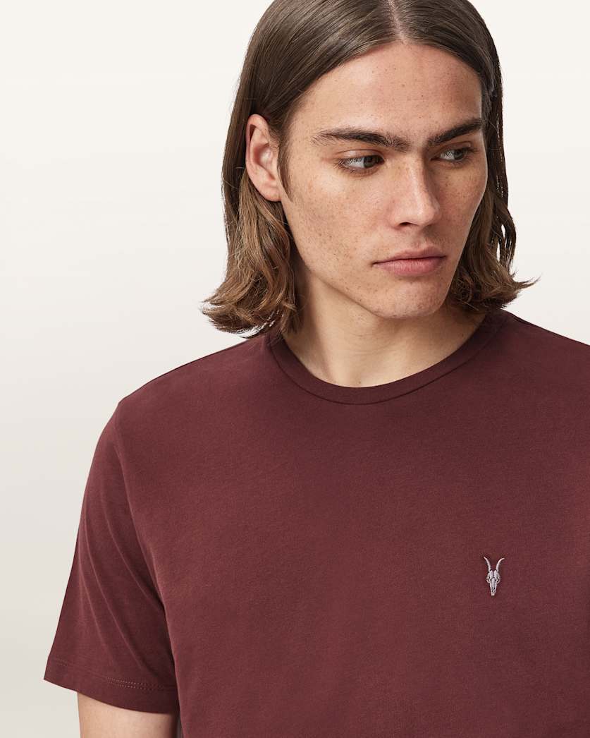 Brace Brushed Cotton Crew Neck T-Shirt