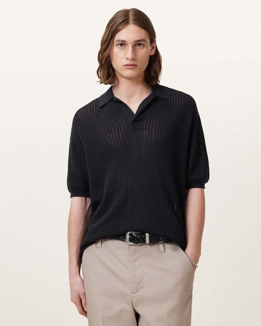 Thoma Short Sleeve Knitted Polo Shirt