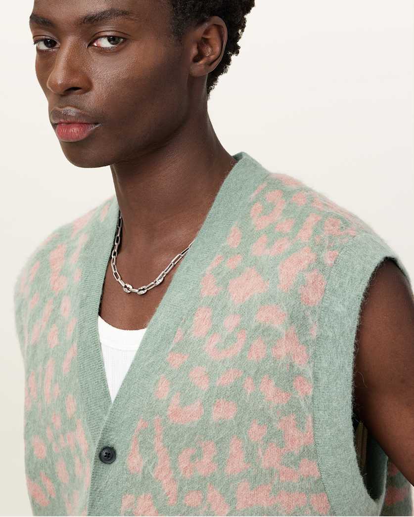 Serge Leopard Jacquard Vest