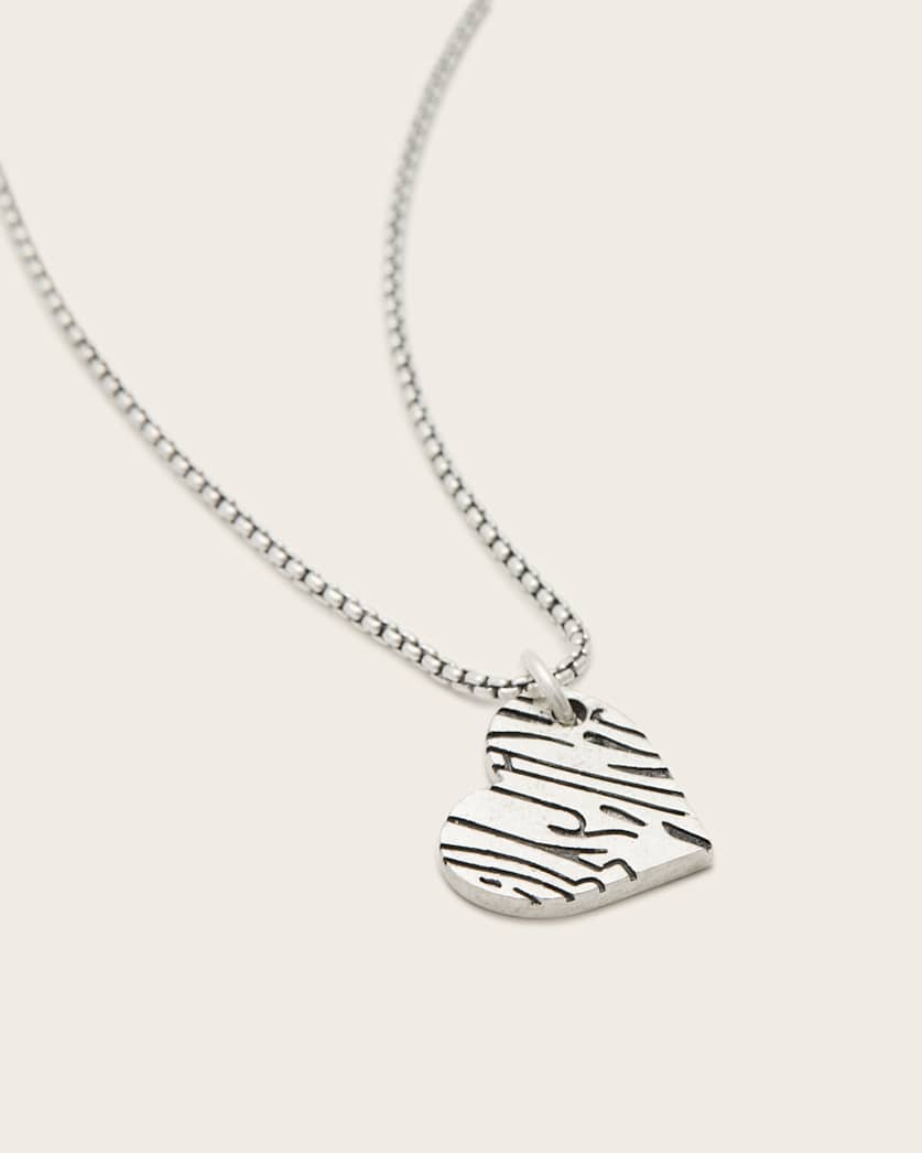 Byron Sterling Silver Heart Necklace