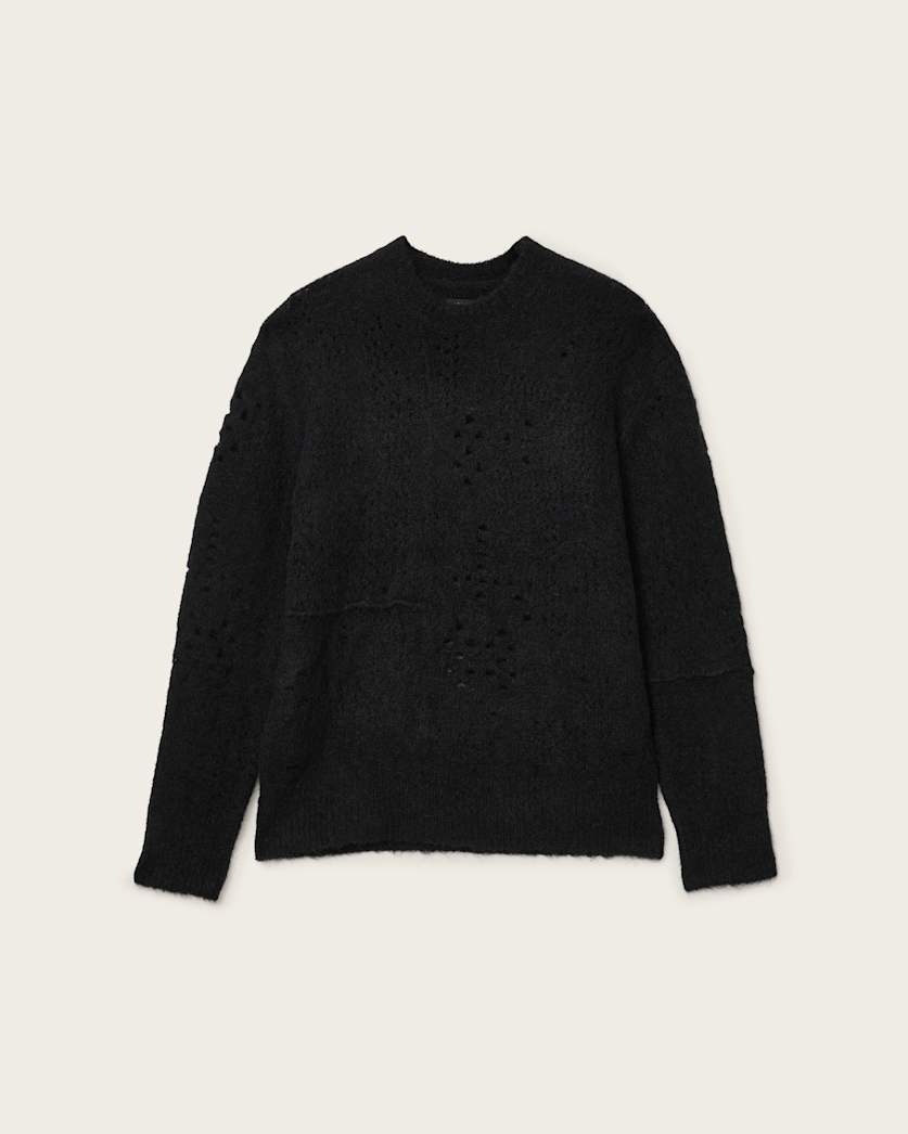 Hadwin Distressed Crew Neck Sweater