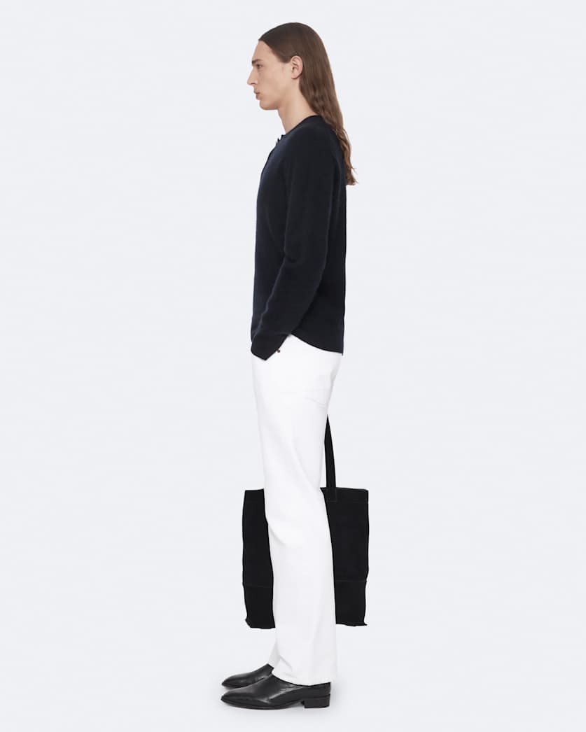 Merino wool Henley jumper
