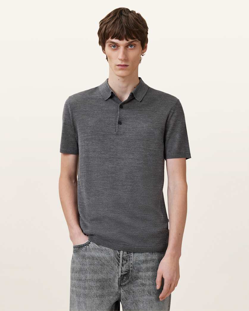 Maes Merino Short Sleeve Polo Shirt
