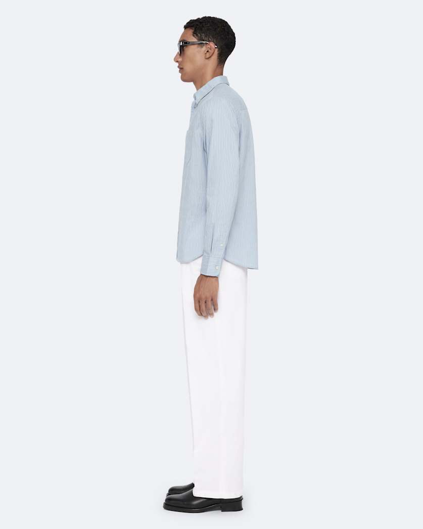 Stretch-cotton straight-leg chinos