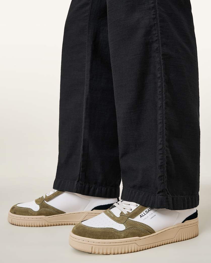 Regan Leather Low Top Trainers