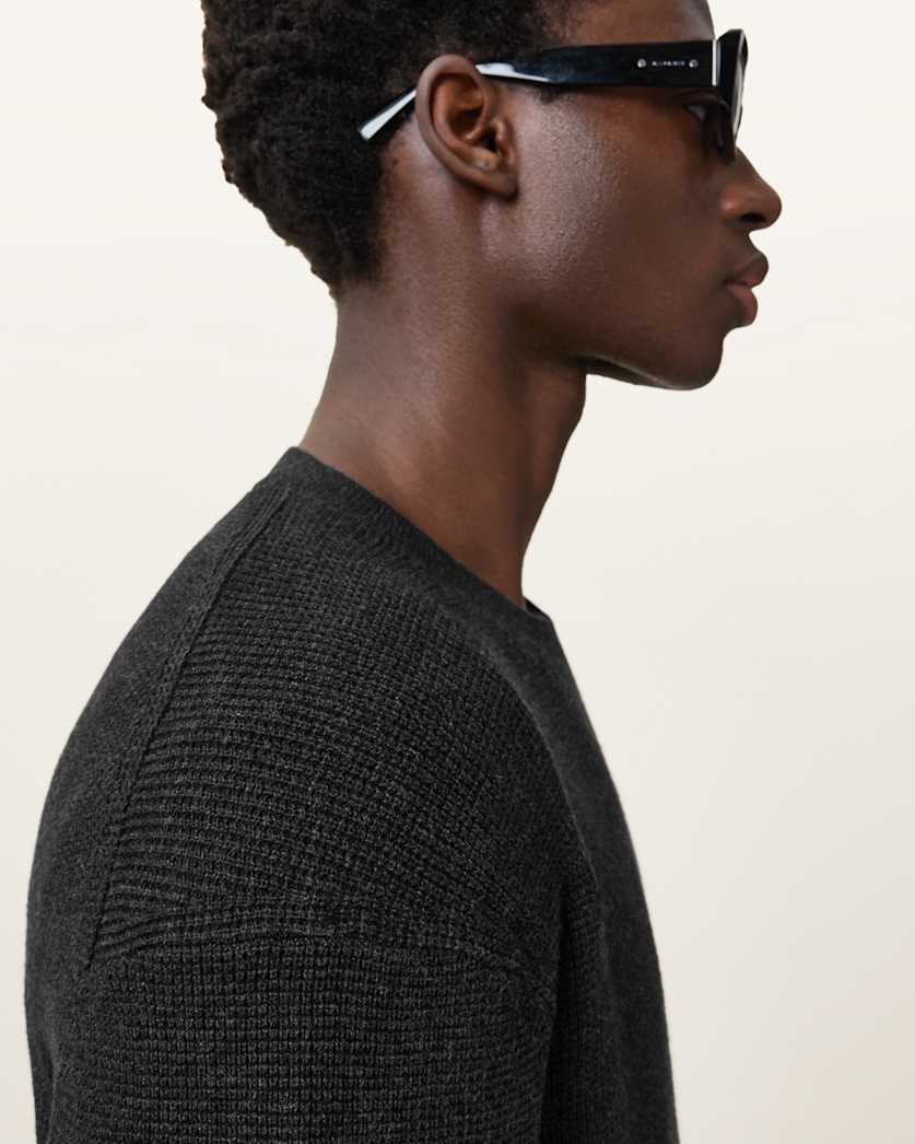 Hayes Waffle Crew Neck Jumper