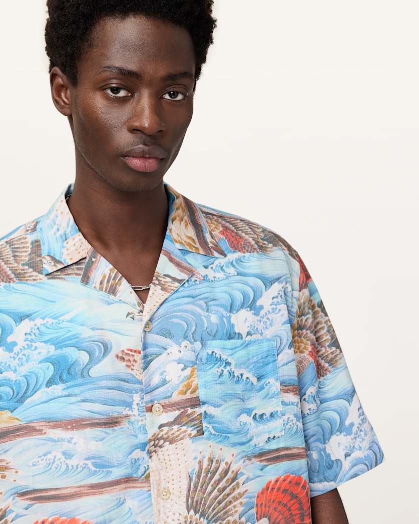 Corsican Relaxed Fit Hawaiian Shirt