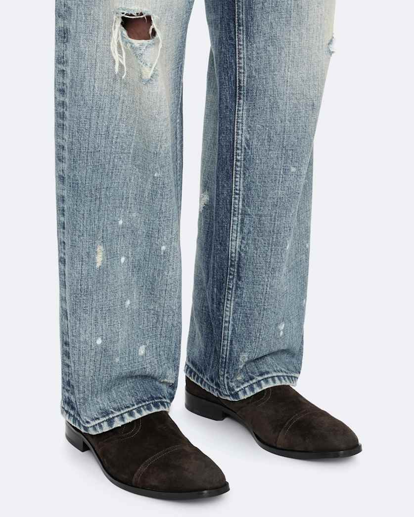 Dorian Zip-Up Suede Ankle Boots
