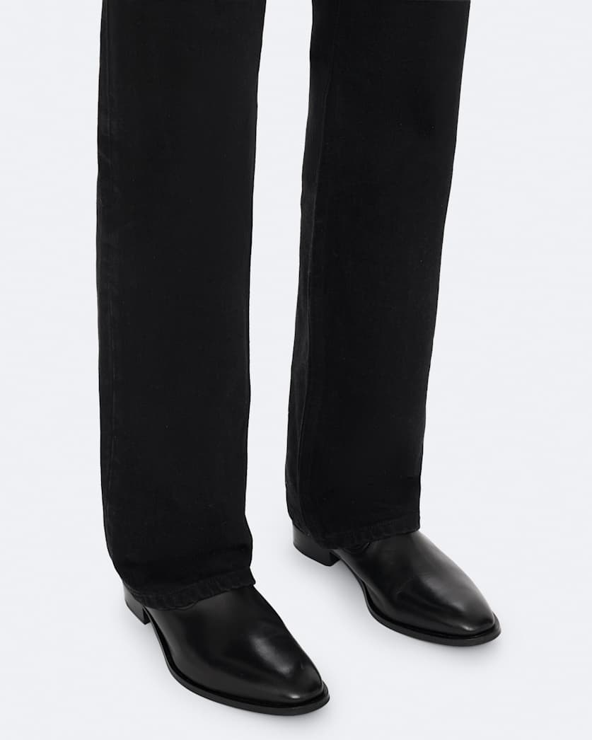 Hiro Zip-Up Leather Ankle Boots