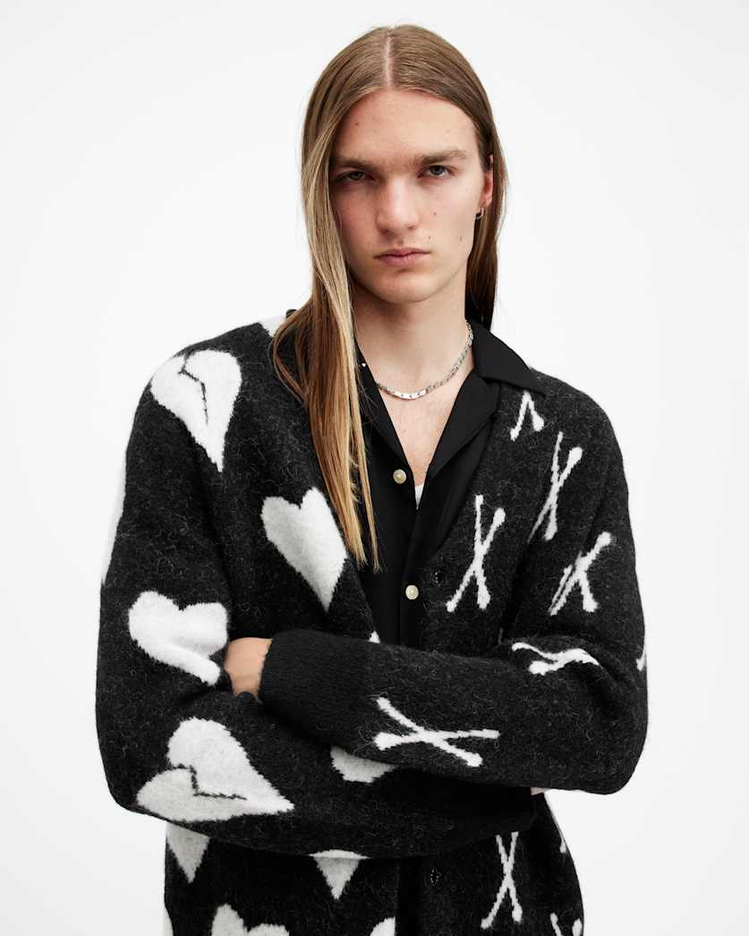 Bonebreak Jacquard Relaxed Fit Cardigan