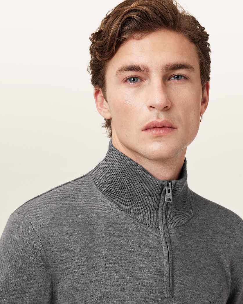 Kilburn Zip Funnel Neck Ramskull Jumper