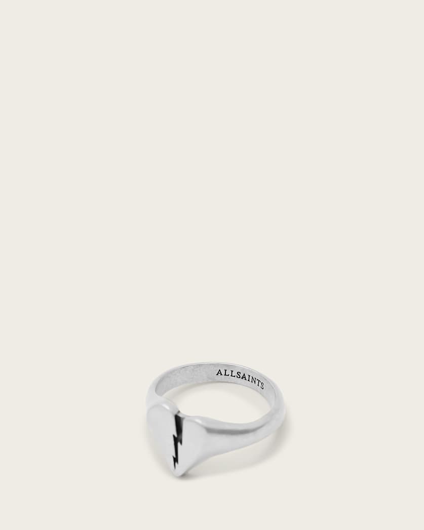 Split Heart Signet Ring