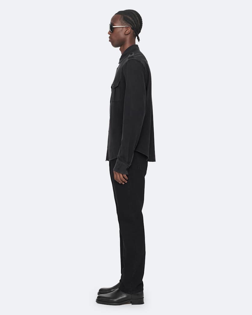 Regular-fit military shirt