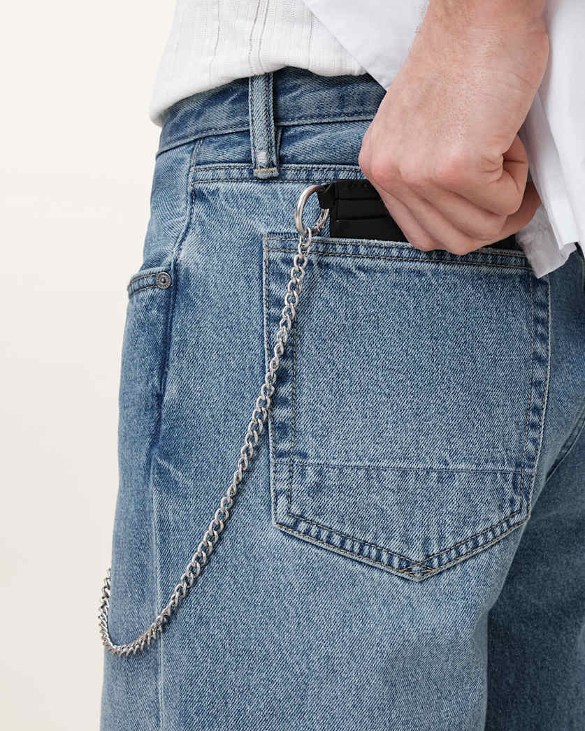 Makoto Chain Leather Cardholder Wallet