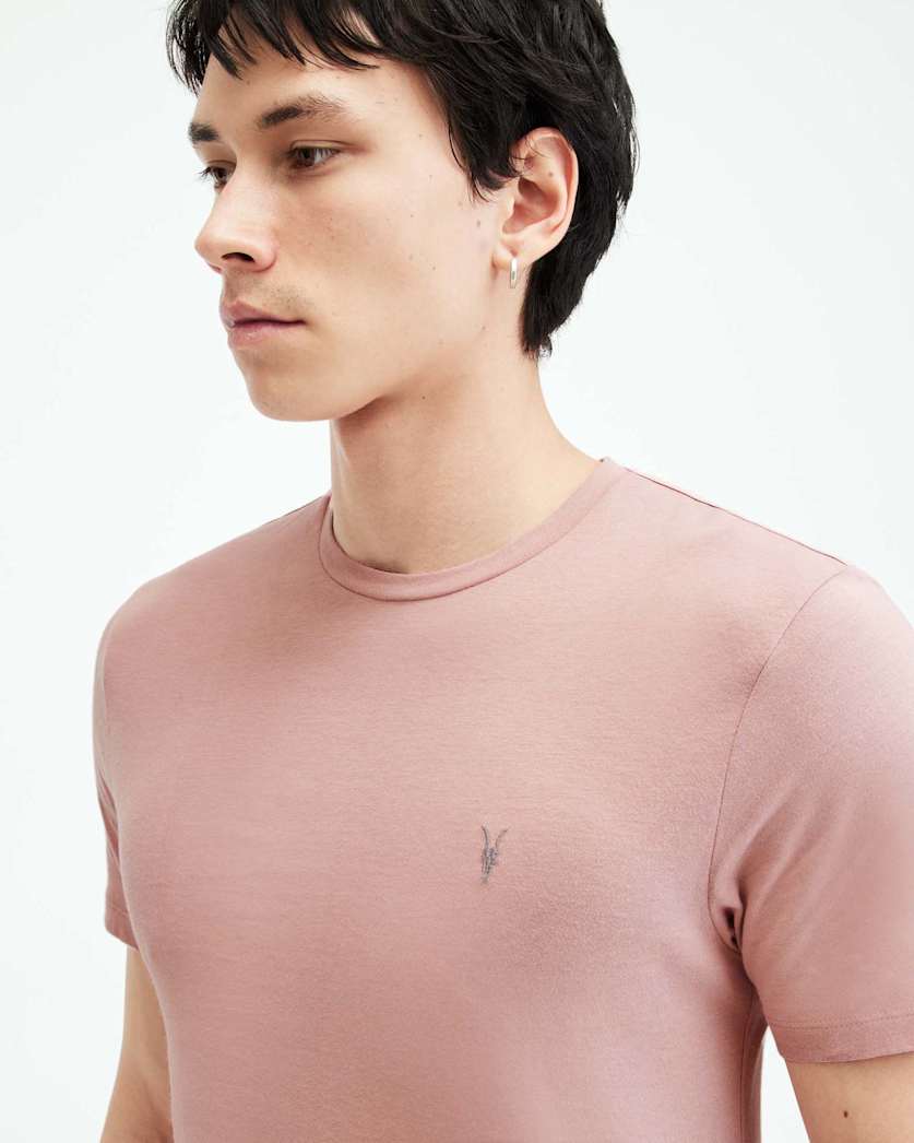 Brace Brushed Cotton Crew Neck T-Shirt