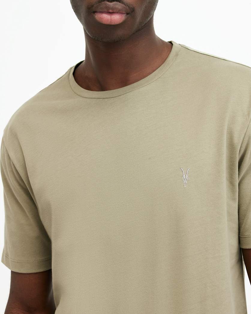 Brace Brushed Cotton Crew Neck T-Shirt