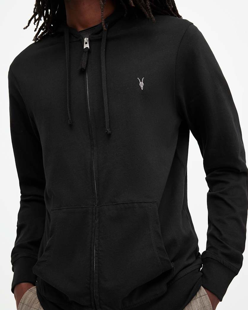 Brace Pullover Brushed Cotton Hoodie