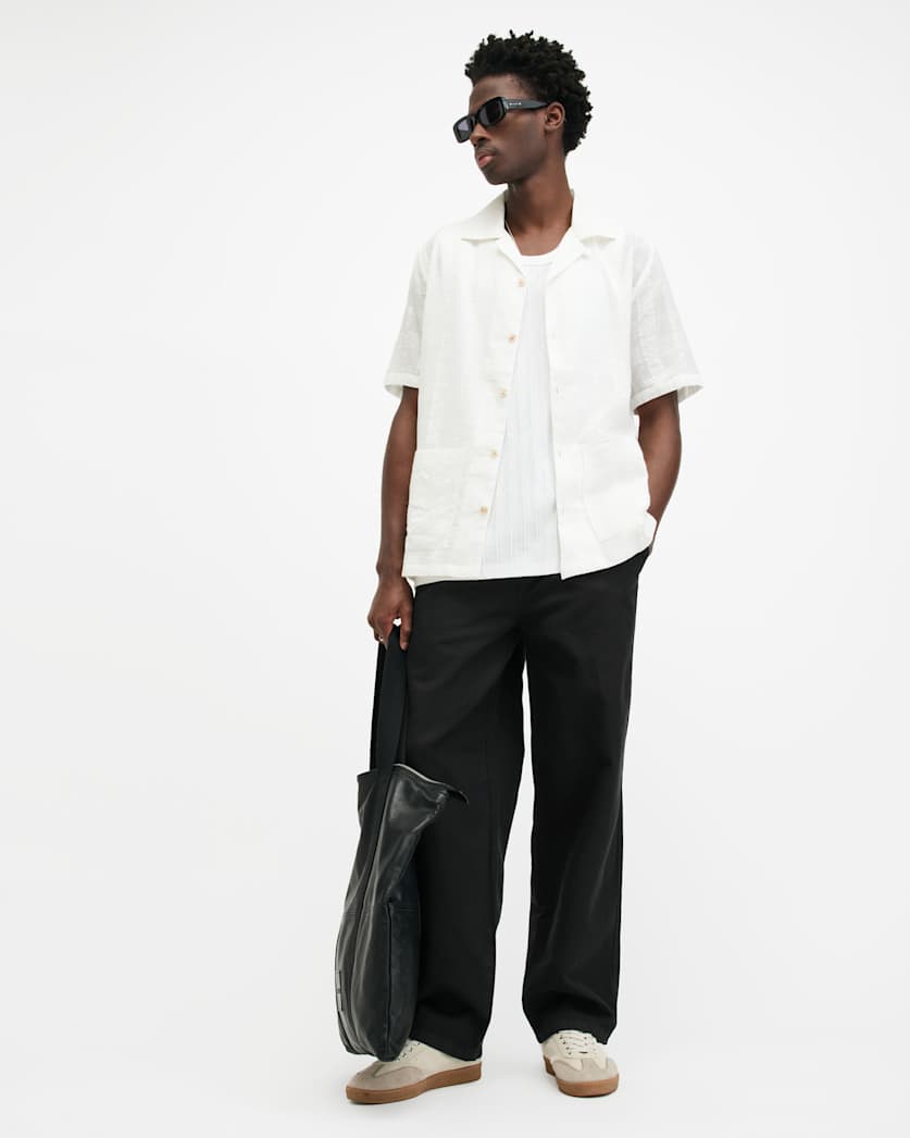 Hanbury Linen Blend Relaxed Fit Trousers