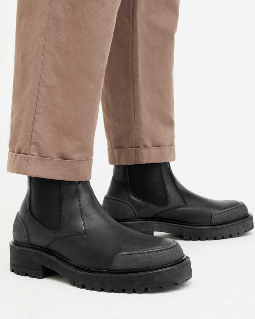 Matrix Leather Work Chelsea Boots