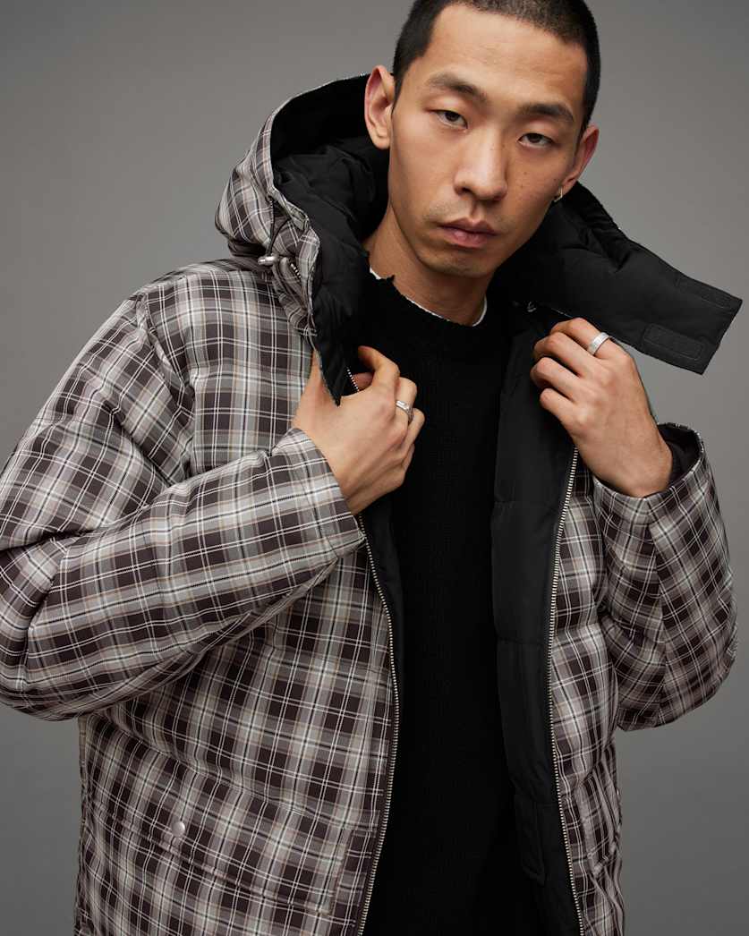 Trevi Reversible Checked Hood Jacket