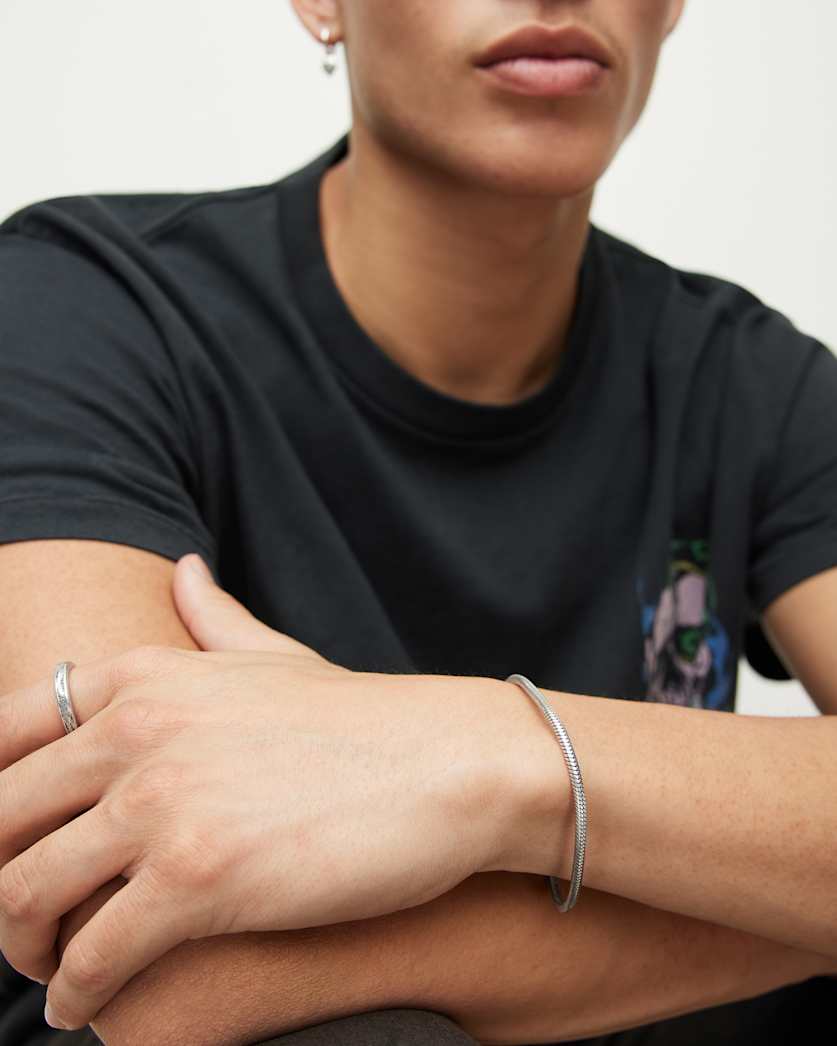 Snake Sterling Silver Chain Bracelet