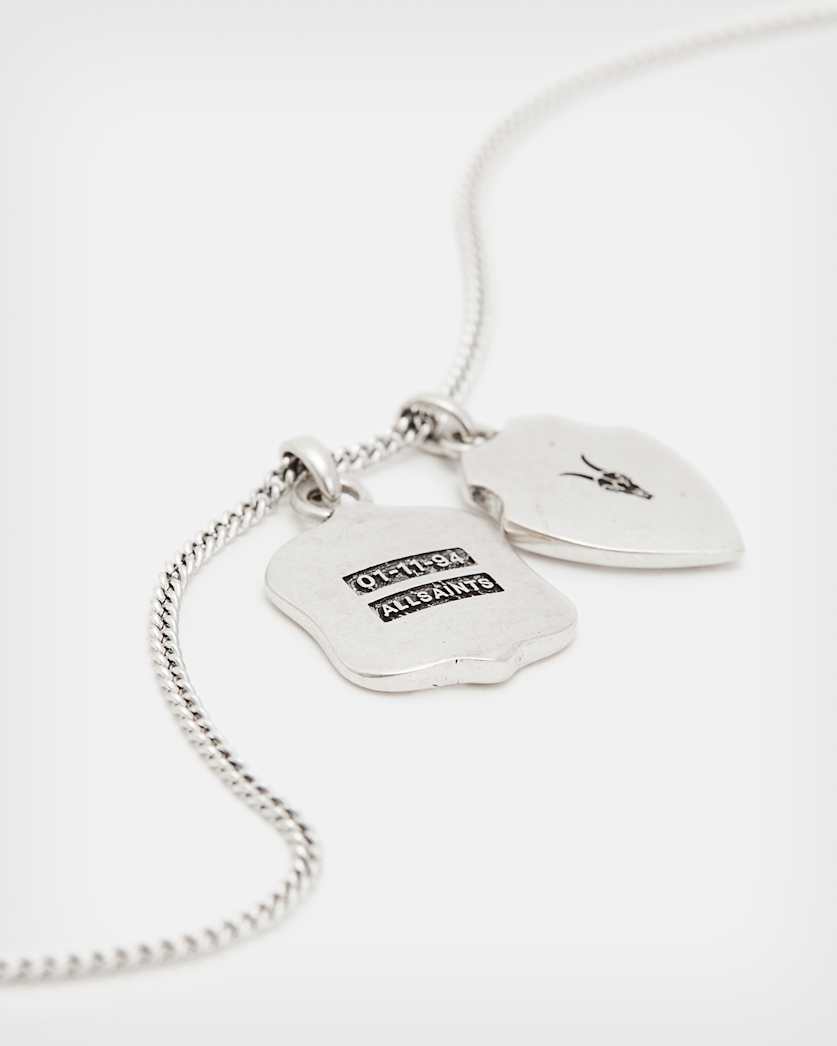 Shield Sterling Silver Charm Necklace