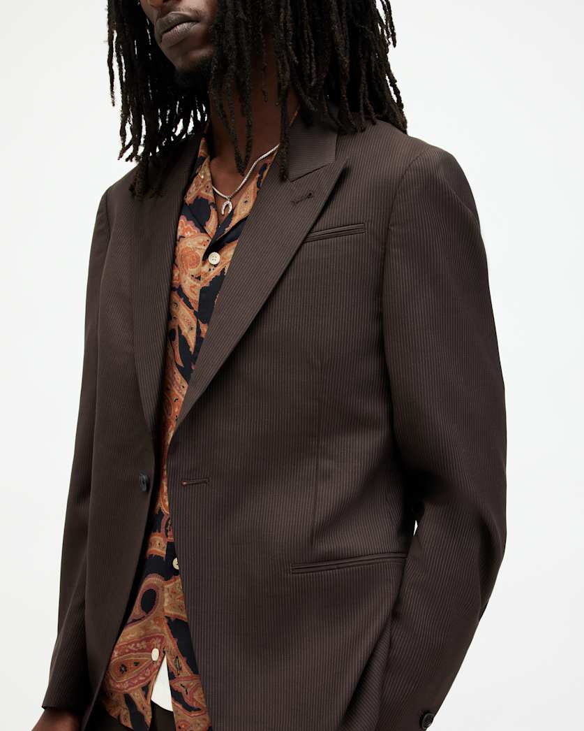 Thorpe Pinstriped Relaxed Fit Blazer