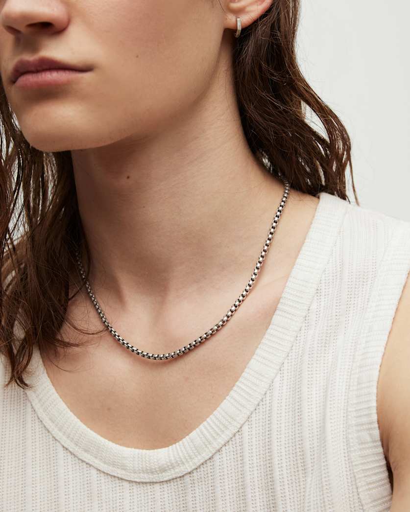 Lyan Sterling Silver Box Necklace