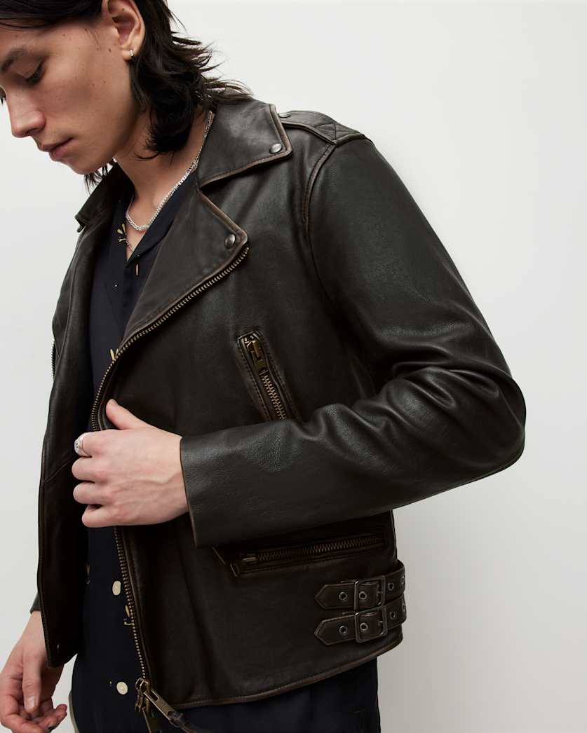 Luca Leather Biker Jacket