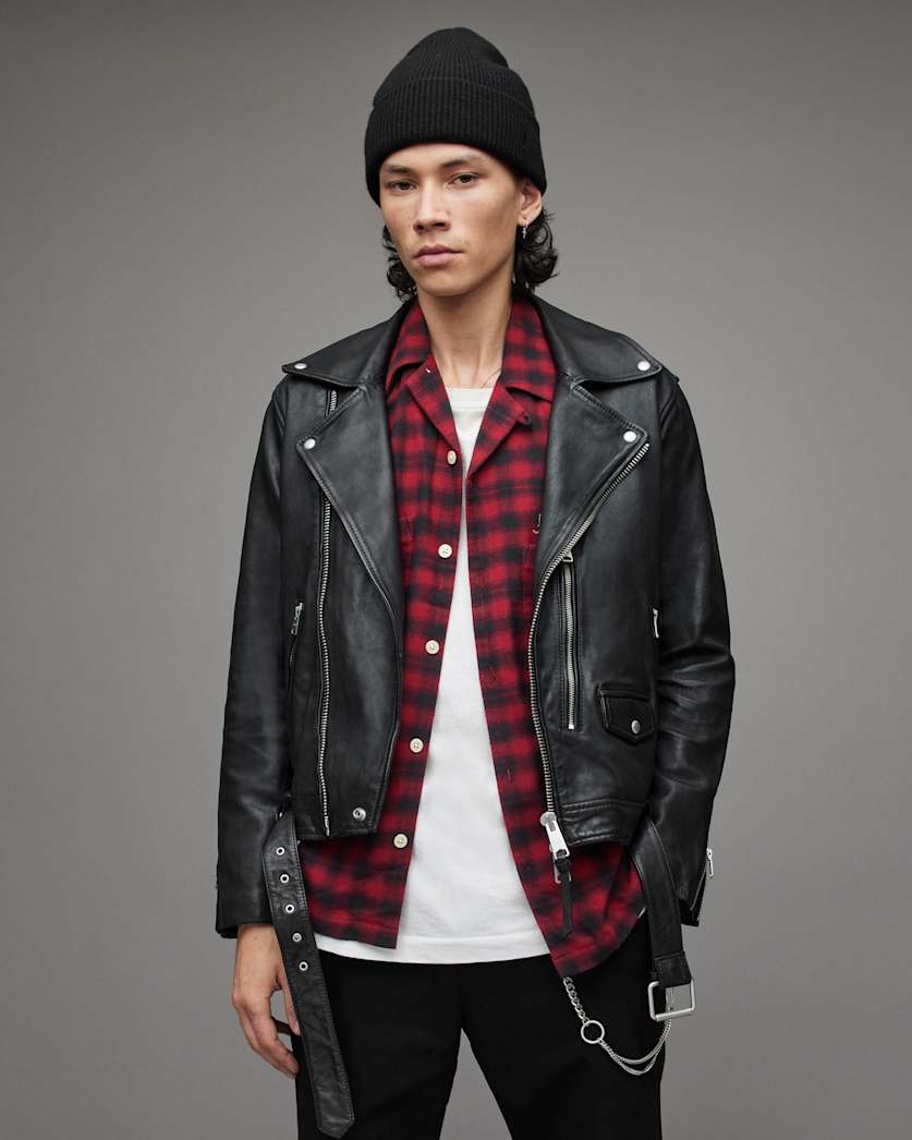 Dren Leather Biker Jacket