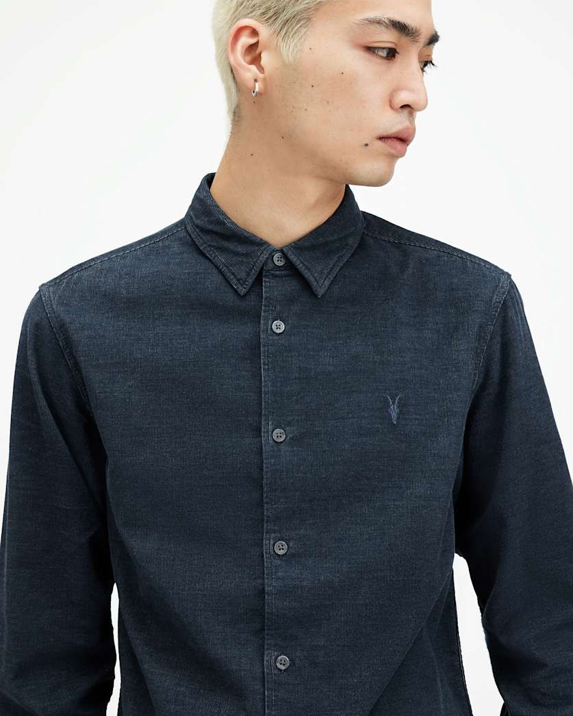 Lorella Corduroy Ramskull Slim Fit Shirt