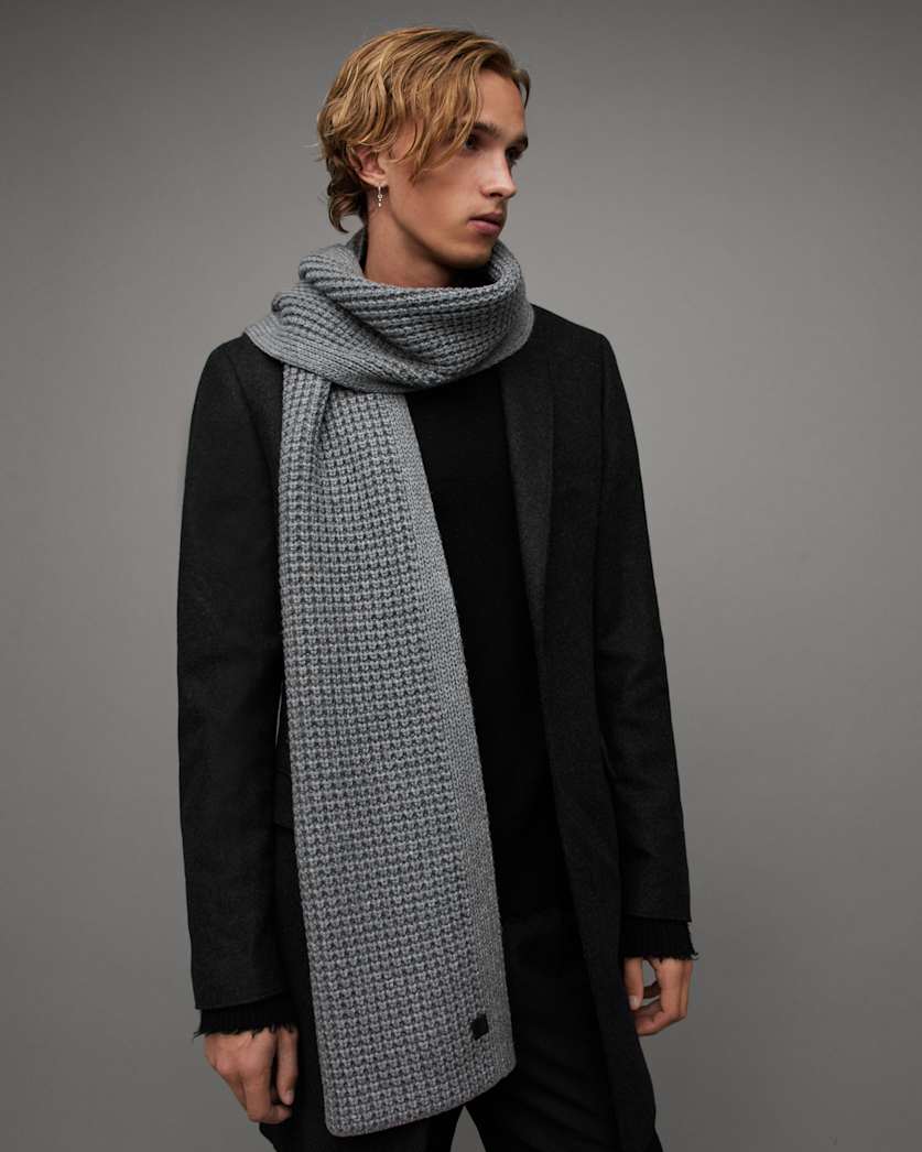 Nevada Ribbed Wool Blend Scarf