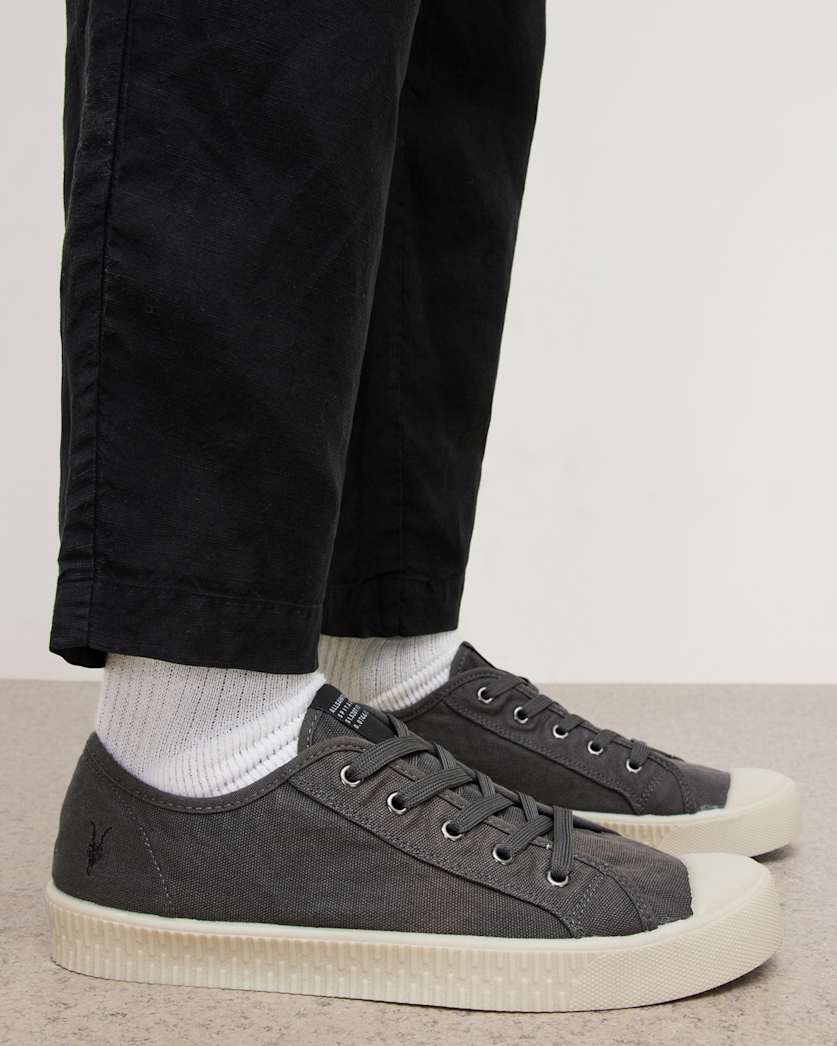 Mem Low Top Canvas Trainers