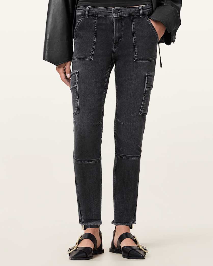 Duran Skinny Denim Cargo Jeans