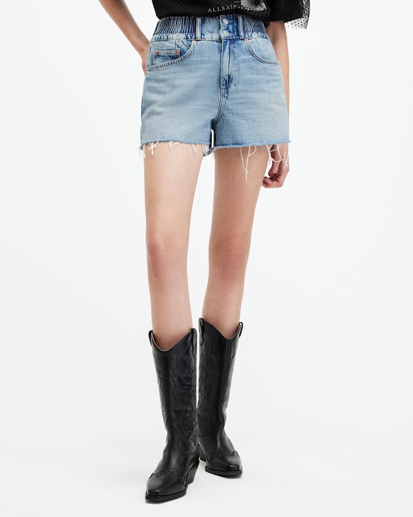 Hailey High Rise Denim Shorts