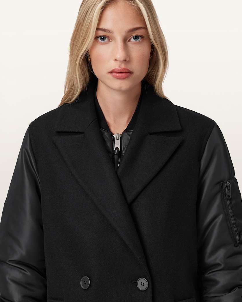 Paulah Wool Blend Double Breasted Coat