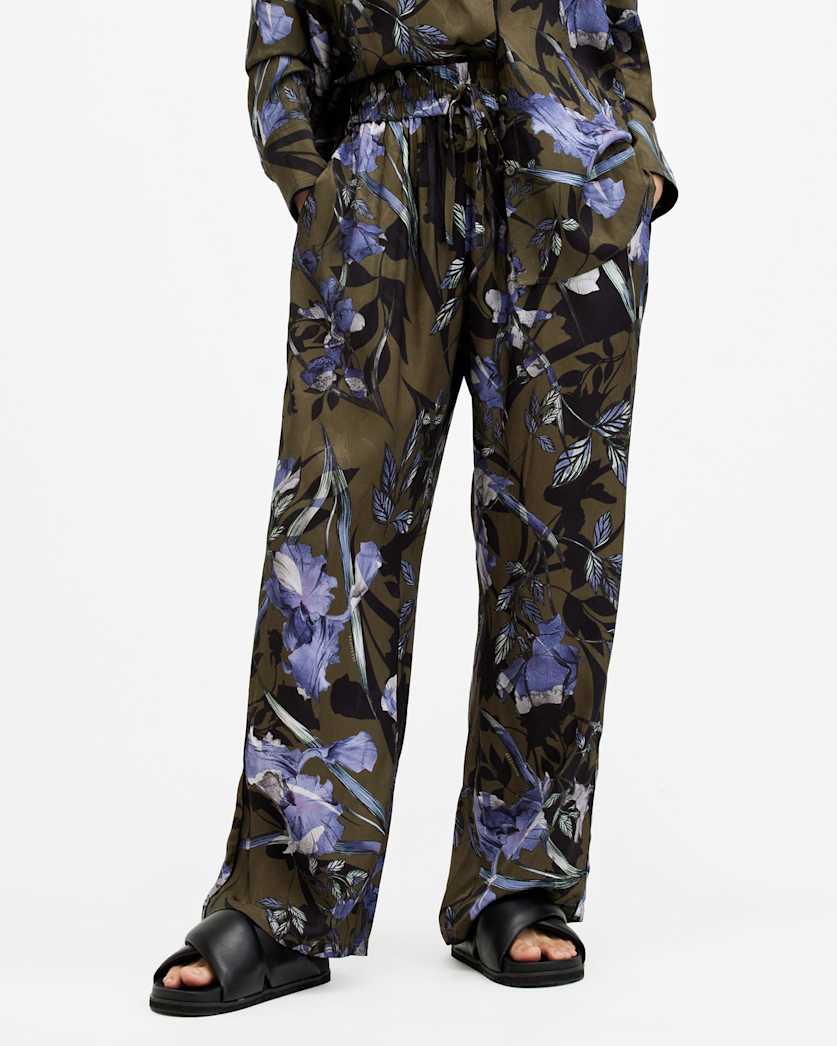 Tyler Straight Fit Printed Trousers