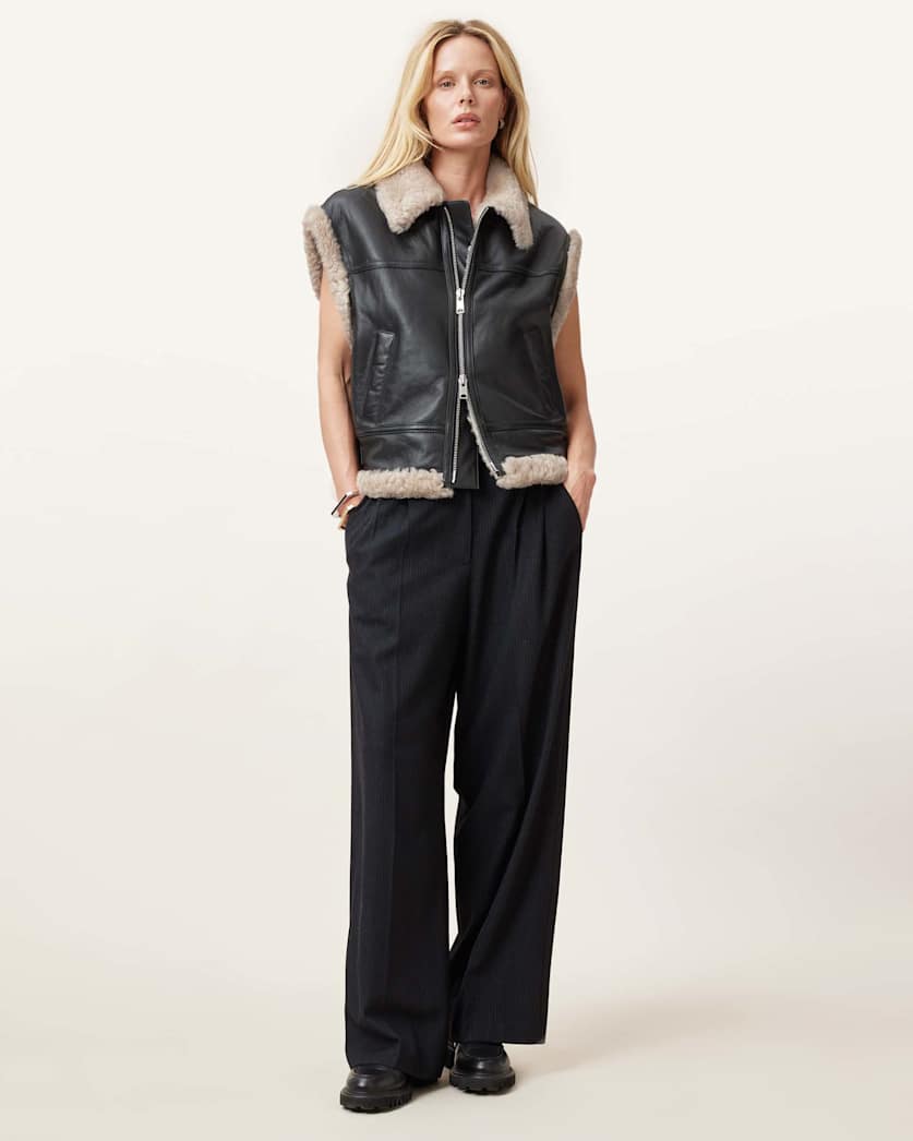 Zep Sleeveless Shearling Gilet