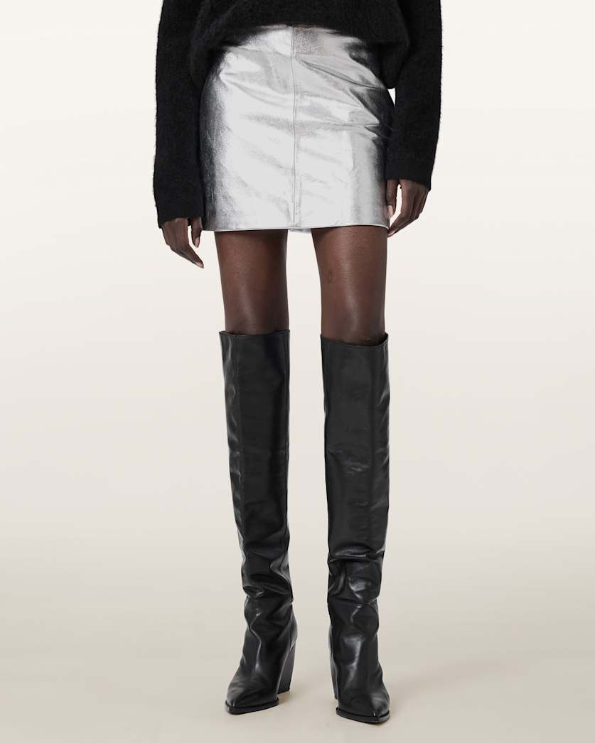 Renai Leather Mini Skirt
