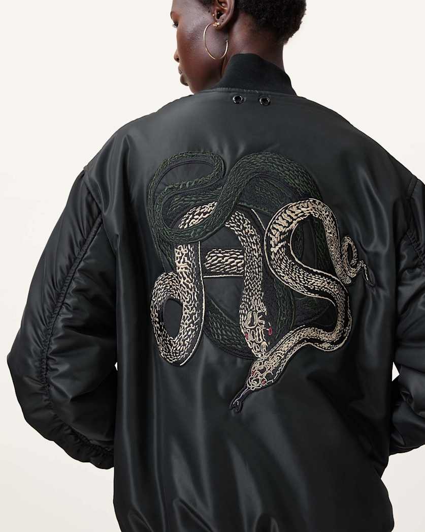 Bettie Embroidered Bomber Jacket