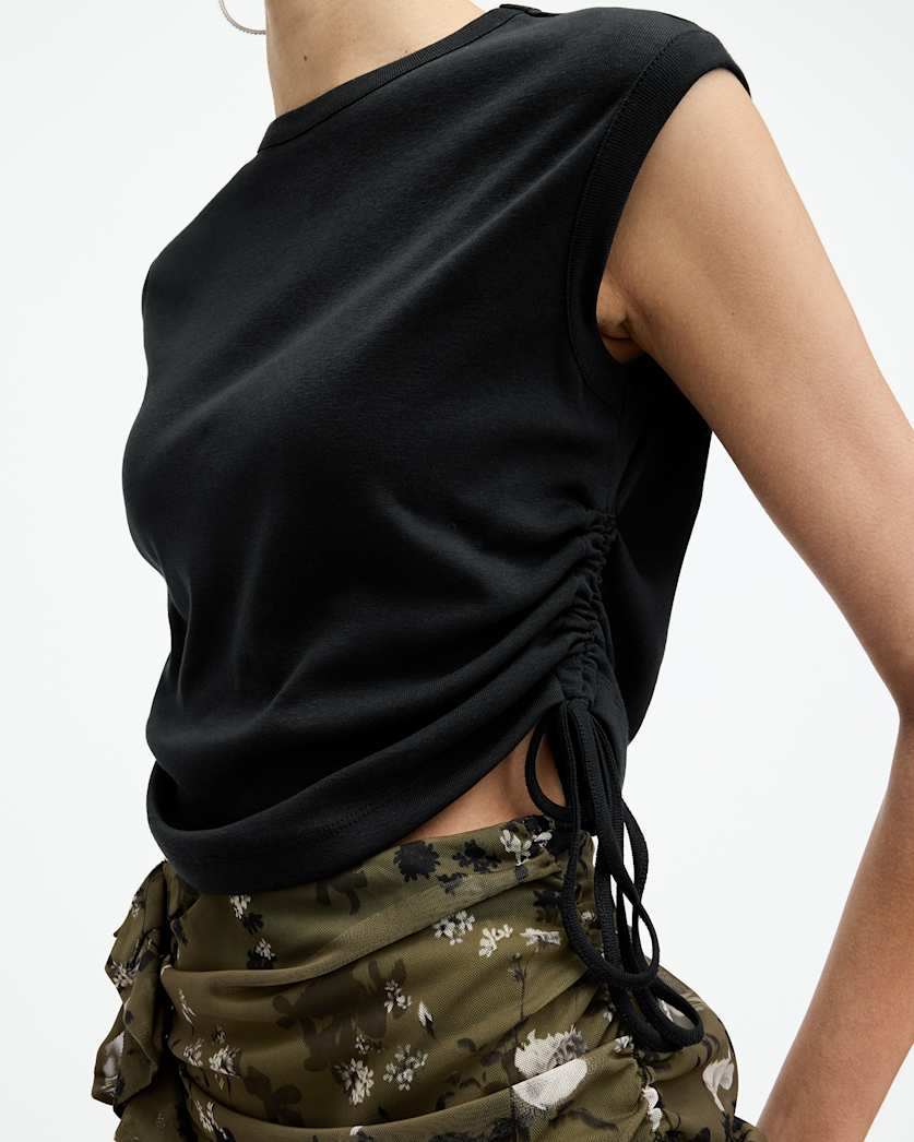 Sonny Side Seam Drawcord Tank Top